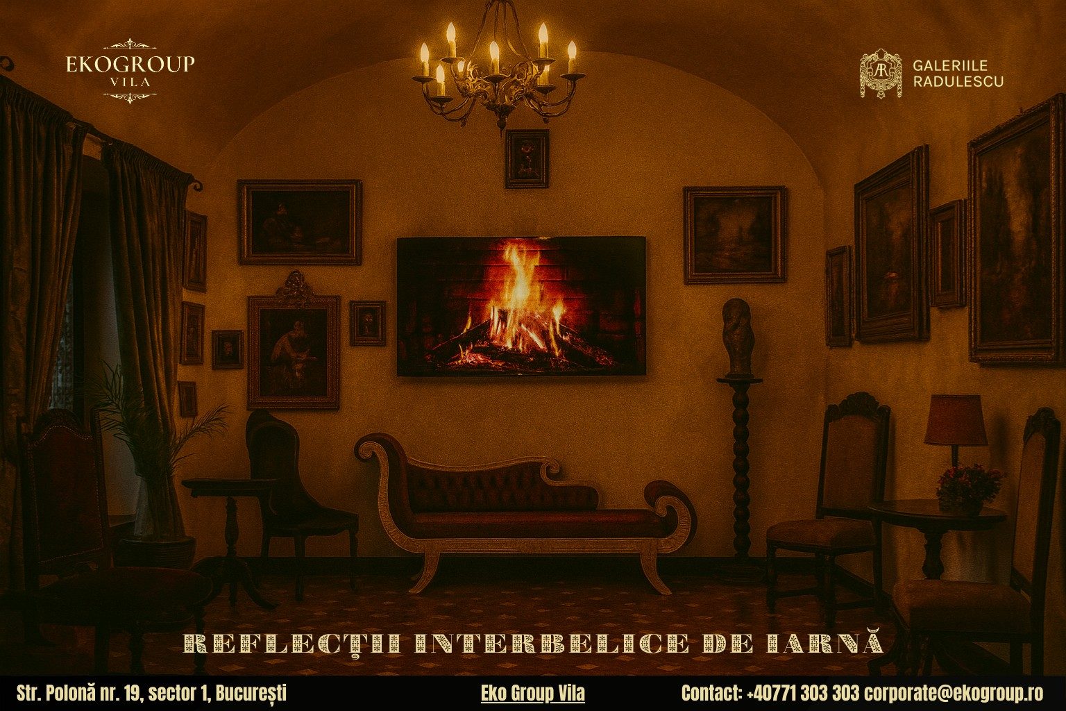 Obiceiuri de iarnă din Bucureștiul regal, revive în magia expoziției Crăciunul anilor ’30 la Eko Group Vila